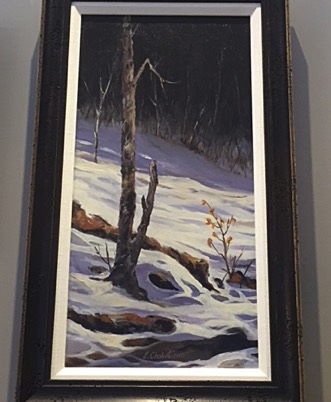 "Winter Shadows" 
10 X 20  Oil Framed  
$500.00
Edmond Chabot
